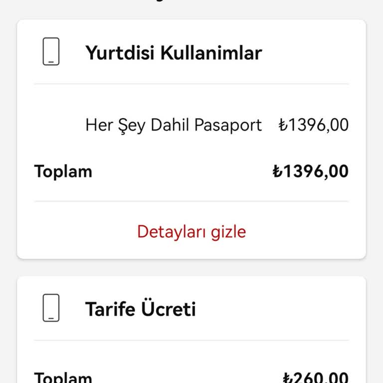 Yurt Dışı Kullanılmayan Hatta Fatura Şoku