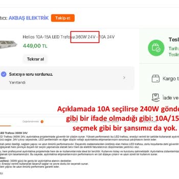 Yanlış Ürün Gönderimi Ve Müşteri Hizmetleri Sorunu