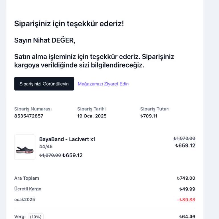 Sipariş Gecikmesi Ve İletişim Eksikliği