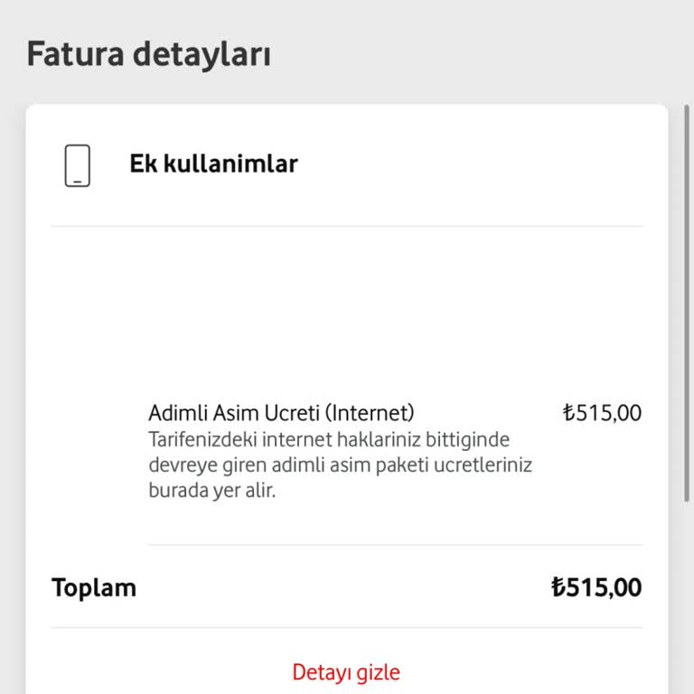 Haksız İnternet Aşım Ücreti