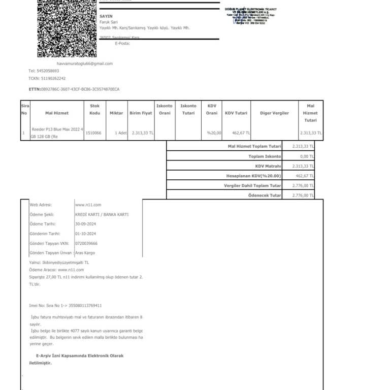 Reeder Telefonumun Batarya Sorunu Ve Yetersiz Servis Desteği