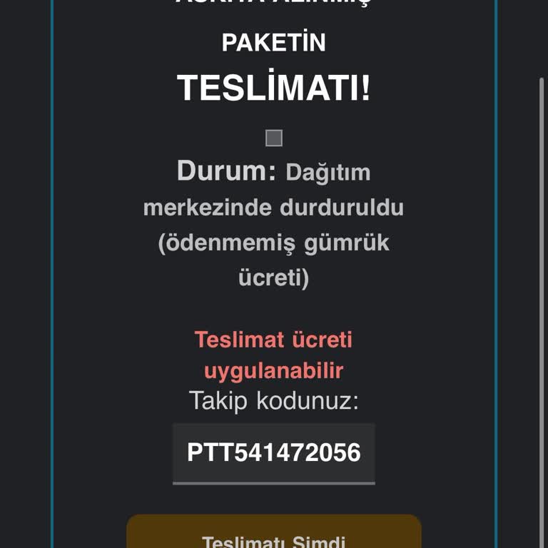 Sahte PTT Mailleri Ve Güvenlik Endişesi