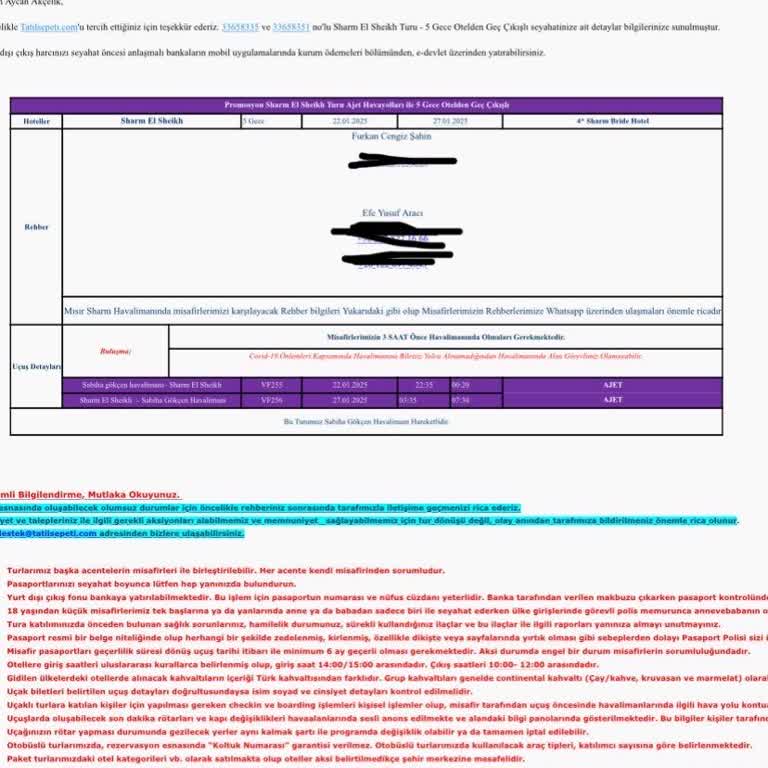 Tatil Sepeti İle Yaşanan Seyahat Sorunları