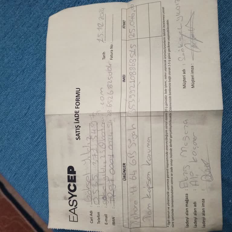 EasyCep'ten Aldığım Telefonun İade Süreci Kabusu