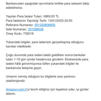 İade Sürecinde Amazon Türkiye'nin Sorumsuzluğu