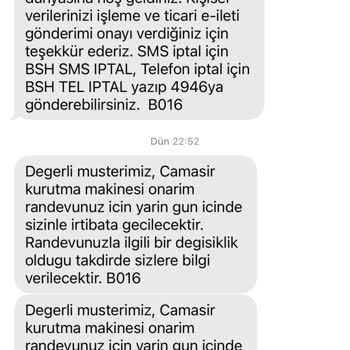 Bosch Kurutma Makinesi Fermuar Koparma Sorunu