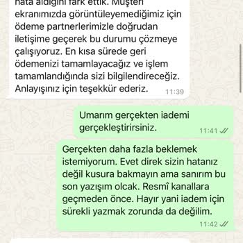 İade Sürecinde Uzayan Bekleyiş
