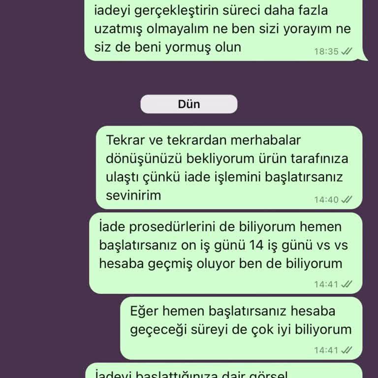 Yanlış Ürün Boyu Ve İletişimsizlik Sorunu