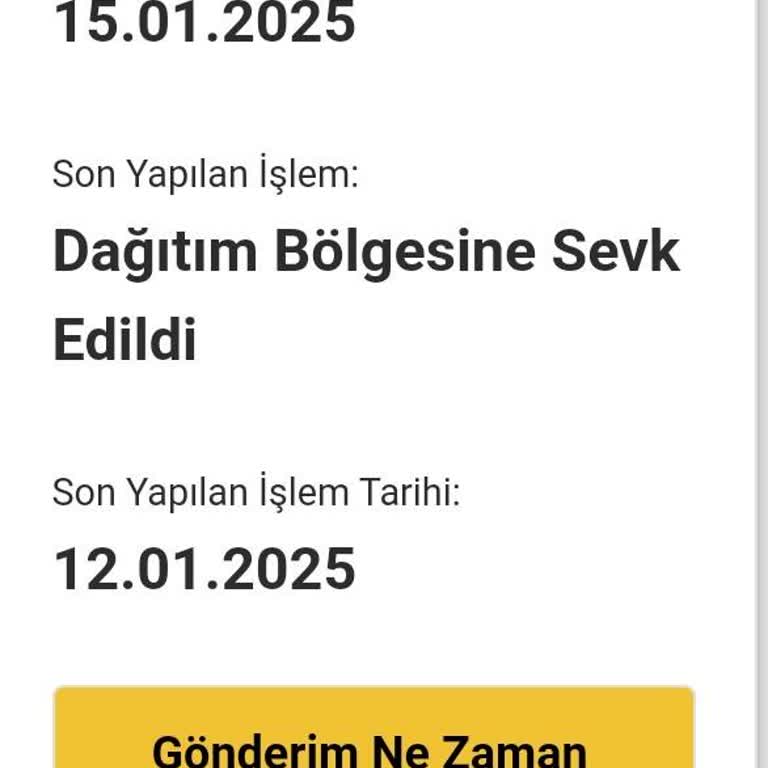 Kargo Teslimatında Büyük Gecikme Ve İletişim Sorunu