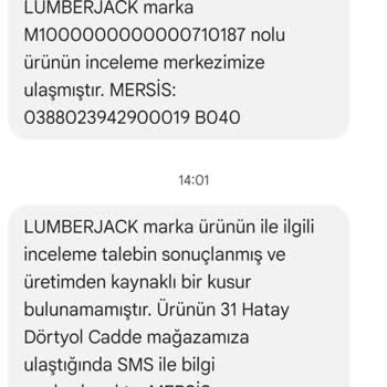 Lumberjack Ayakkabıda Beklenmedik Yırtık Sorunu