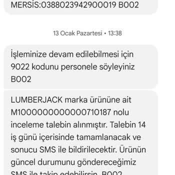 Lumberjack Ayakkabıda Beklenmedik Yırtık Sorunu