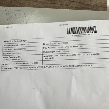 Puma Ayakkabıda Erken Yıpranma Ve Müşteri Hizmetleri Sorunu