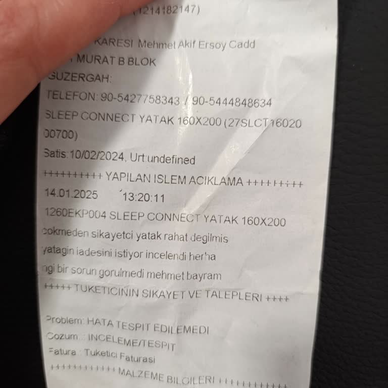 Yatakta Çökme Ve İlgisiz Hizmet