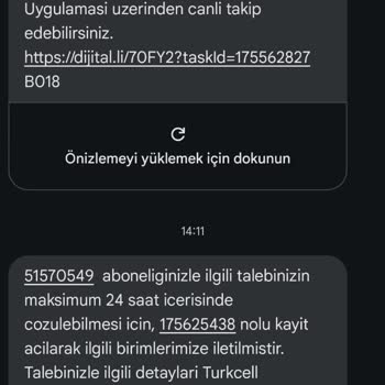 Turkcell'de İnternet Hizmeti Sorunu Ve Yanıtsız Kayıtlar