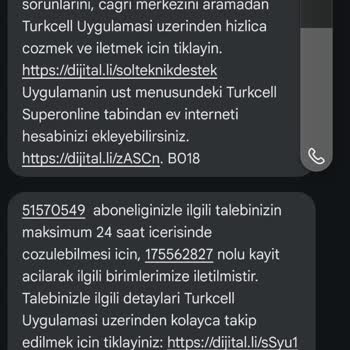 Turkcell'de İnternet Hizmeti Sorunu Ve Yanıtsız Kayıtlar