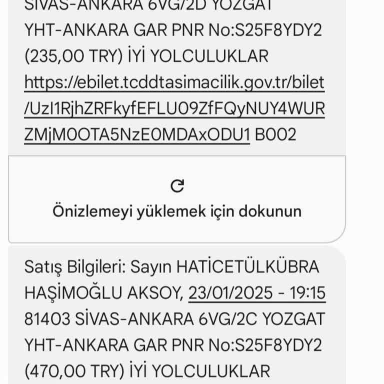 Açığa Alınan Biletin İadesi Hakkında Sorun