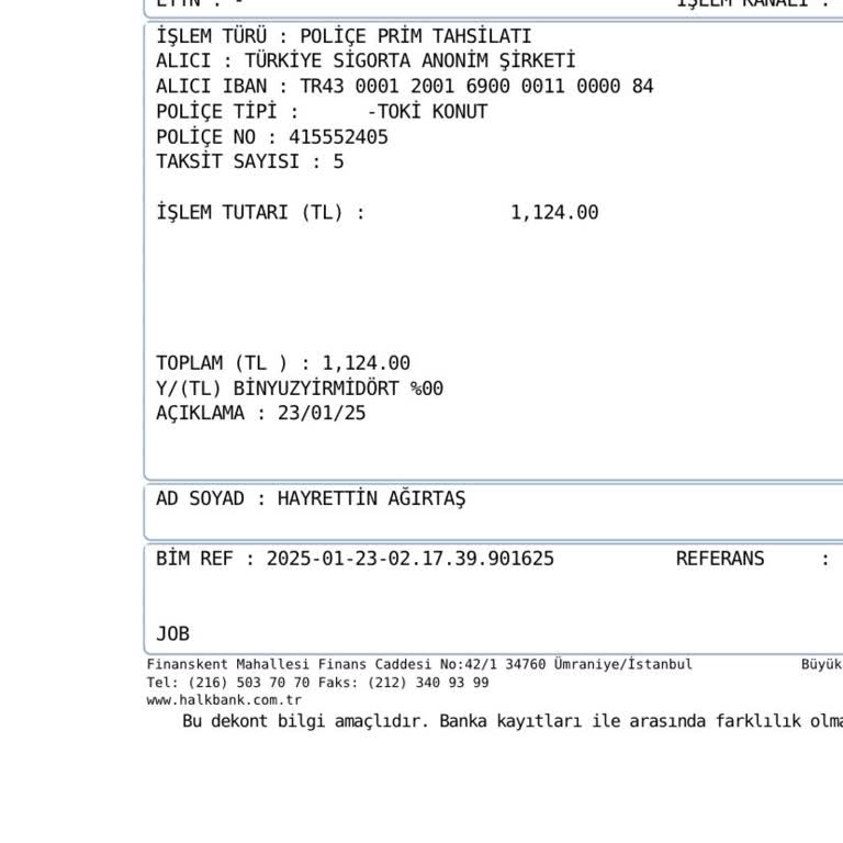İzinsiz Poliçe Ücreti Kesintisi Ve İletişim Sorunu