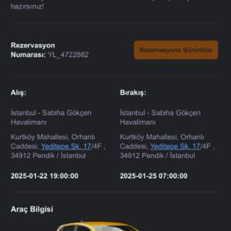 İptal Edilen Araç Kiralamasında İade Sorunu