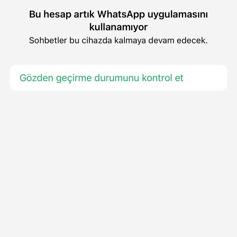 WhatsApp Hesabım Haksız Yere Kapandı