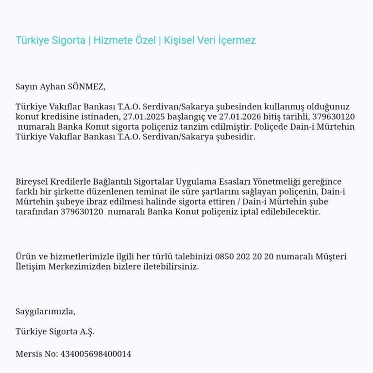 VakıfBank'tan İzinsiz Kesilen Konut Sigortası Ücreti