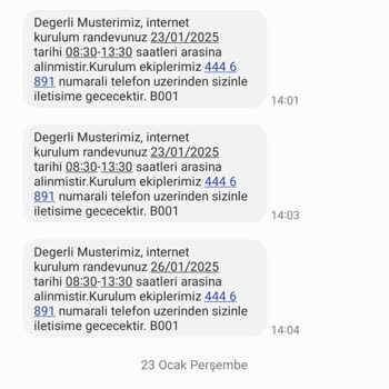 Türk Telekom Randevu İptalleriyle Mağdur Edilen Müşteri