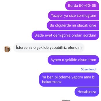 Sipariş Verdiğim Sehpa İçin Mağduriyet Yaşıyorum