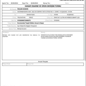 Televizyon İade Sürecinde Yaşanan Sorunlar