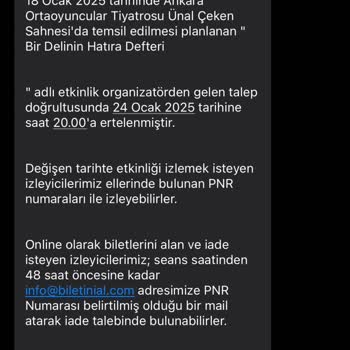 Tiyatro Biletinde Yaşanan İptal Ve Erteleme Krizi