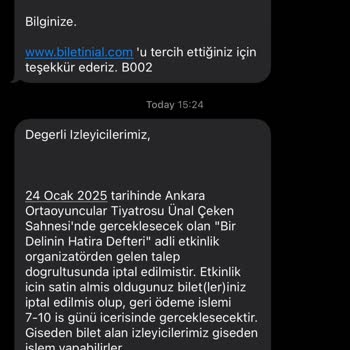 Tiyatro Biletinde Yaşanan İptal Ve Erteleme Krizi