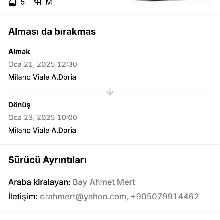Milano'da Araç Kiralama Mağduriyeti