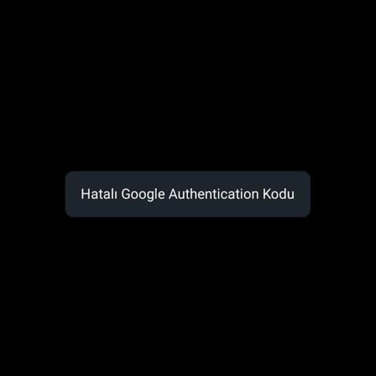 Binance TR Girişte Google Authenticator Kodu Hatası