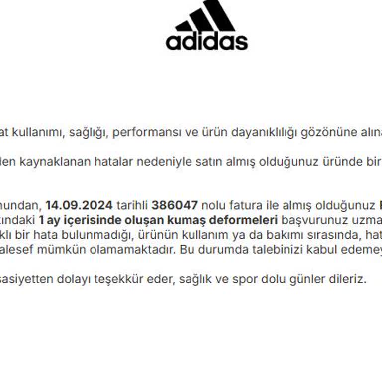 Adidas Ayakkabıda Beklenmedik Hızlı Aşınma Sorunu