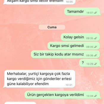 Yanlış Beden Ve Kargo Sorunu