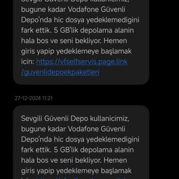 Vodafone'un Bitmek Bilmeyen Tanıtım Mesajları