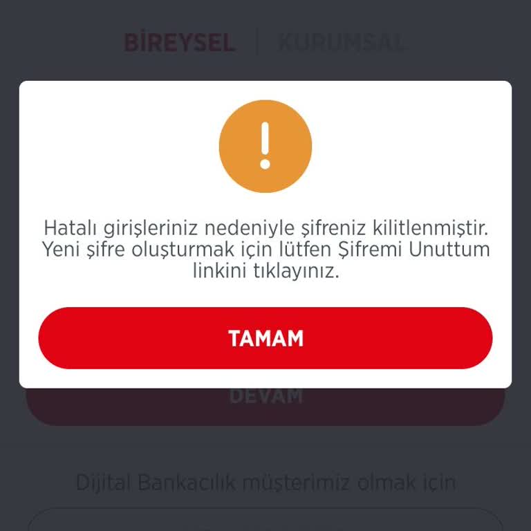 Ziraat İnternet Bankacılığı Erişim Sorunu