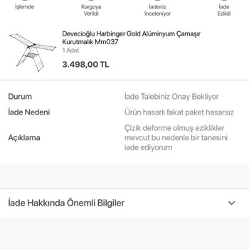 Koçtaş'tan Aldığım Ürün Hasarlı Geldi