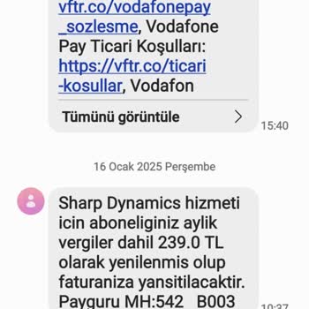 Vodafone'dan Haksız Mobil Abonelik Ücretlendirmesi