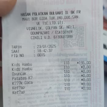 Çocuk Menüsü Oyuncak Sorunu