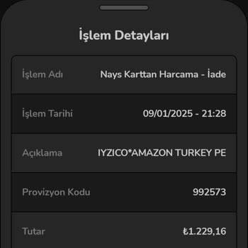 Amazon Türkiye'den Güven Sarsan Sipariş İptali