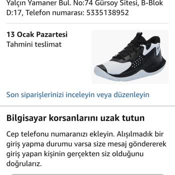 Amazon Türkiye'den Güven Sarsan Sipariş İptali