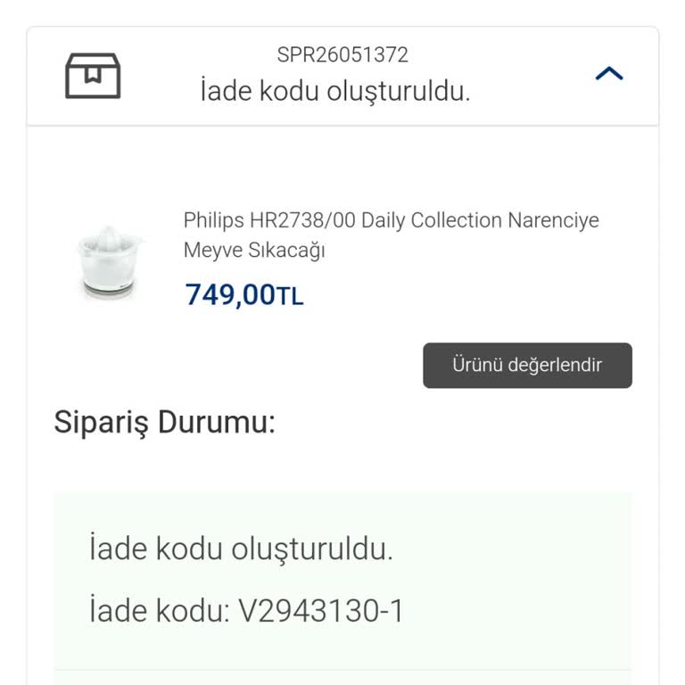 Vatan Bilgisayar'dan Aldığım Ürünle İlgili İade Sorunu