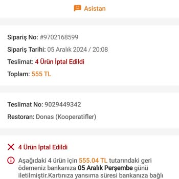 Trendyol Yemek Teslimatında Gecikme Sorunu