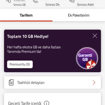 Tarife Değişikliği Engeliyle Karşılaşmak