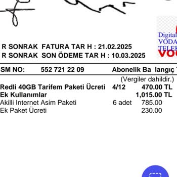 Yanlış Fatura Ve Ulaşılmaz Müşteri Hizmetleri