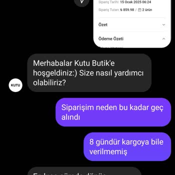 Kargo Çıkışı Yapılmayan Sipariş Ve İletişim Sorunu