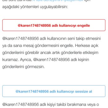 Bilinmeyen Hesap Ve Mesajlarla İlgili Şikayet