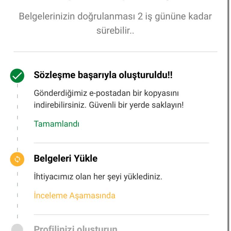 Yemeksepeti Restoran Başvurusu Beklemede