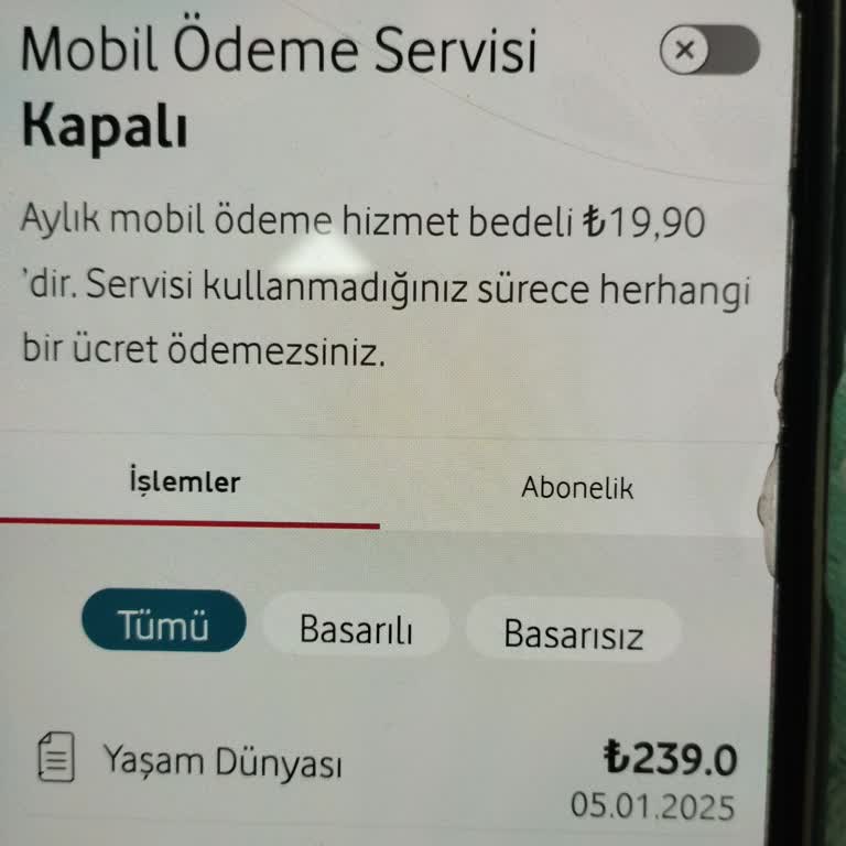 Vodafone Habersiz Para Çekimi