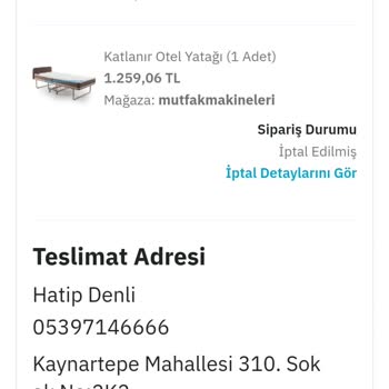 Yanlış Fiyat Nedeniyle İptal Edilen Siparişe Tepki