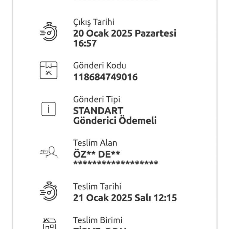 Yurtiçi Kargo Ürün Teslim Edilmedi